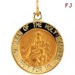 14K Yellow 15.00 MM Scapular Medal