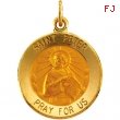 14K Yellow 15.00 MM St. Peter Medal