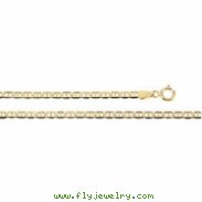 14K Yellow 16 INCH Anchor Chain