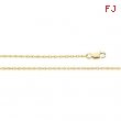 14K Yellow 16 INCH Lasered Titan Gold Rope Chain