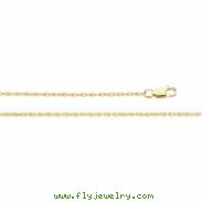 14K Yellow 16 INCH Lasered Titan Gold Rope Chain