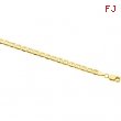 14K Yellow 16 INCH Solid Anchor Chain