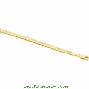 14K Yellow 16 INCH Solid Anchor Chain