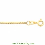 14K Yellow 16 INCH Solid Box Chain