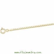 14K Yellow 16 INCH Solid Box Chain