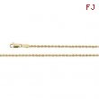 14K Yellow 18 INCH 01.50 ROPE CHAIN (REPLACING CH505) 01.50 Mm Rope Chain