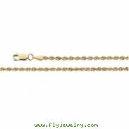 14K Yellow 18 INCH 02.50 MM ROPE CHAIN (REPLACING CH507) 02.50 Mm Rope Chain