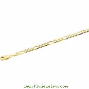 14K Yellow 18 INCH Figaro Chain