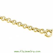 14K Yellow 18 INCH Hollow Rolo Chain