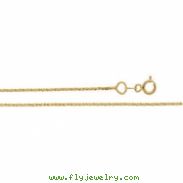 14K Yellow 18 INCH Twisted Wheat Chain