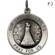 14K Yellow 18.00 MM Our Lady Of Loreto Medal