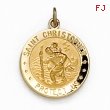 14K Yellow 18.00 MM ST. CHRISTOPHER US AIR FORCE MEDAL St. Christopher Us Air Force M