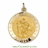 14K Yellow 18.00MM;P;ST. CHRISTOPHER /US ARMY MEDAL St. Christopher Us Army Medal