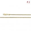 14K Yellow 20 INCH 02.00 MM ROPE CHAIN (REPLACING CH956) 1.85 Mm Rope Chain