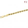 14K Yellow 20 INCH DIAMOND CUT ROPE CHAIN (REPLACING CH515) Diamond Cut Rope Chain