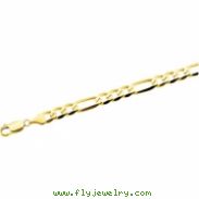 14K Yellow 20 INCH Figaro Chain