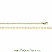 14K Yellow 20 INCH Lasered Titan Gold Rope Chain