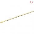 14K Yellow 20 INCH Solid Figaro Chain