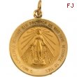 14K Yellow 20.50 MM Miraculous Medal