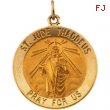 14K Yellow 22.00 MM St. Jude Thaddeus Medal