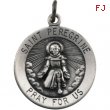 14K Yellow 22.00 MM St.peregrine Medal