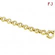 14K Yellow 24 INCH Hollow Rolo Chain