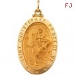 14K Yellow 24.00X18.00 MM St. Christopher Medal