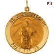 14K Yellow 25.00 MM St. Jude Thaddeus Medal