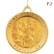 14K Yellow 29.00 MM St. Christopher Medal