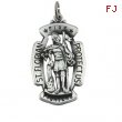 14K Yellow 30.00X20.00 MM St. Florian Medal