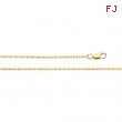14K Yellow 7 INCH Lasered Titan Gold Rope Chain