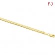 14K Yellow 7 INCH Solid Anchor Chain