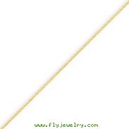14K Yellow Gold 0.6mm Diamond Cut Cable Chain