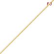 14K Yellow Gold 0.95mm Diamond Cut Cable Chain