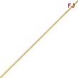 14K Yellow Gold 0.9mm Curb Pendant Chain