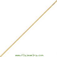 14K Yellow Gold 0.9mm Curb Pendant Chain