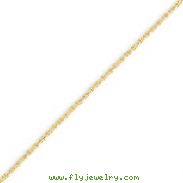 14K Yellow Gold 1.3mm Heavy-Baby Rope Chain