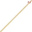 14K Yellow Gold 1.5mm Anchor Link Anklet