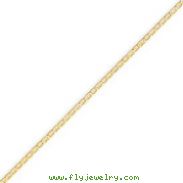 14K Yellow Gold 1.5mm Anchor Link Anklet
