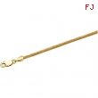 14K Yellow Gold 16 Inch Natural Leather Chain