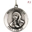 14K Yellow Gold 18.0 Pend Medal Rd Mother Teresa