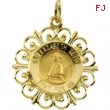 14K Yellow Gold 18.5 Rd Mother Seton Pend Medal