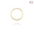 14K Yellow Gold 1x16mm Endless Hoops