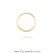 14K Yellow Gold 1x16mm Endless Hoops