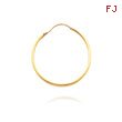 14K Yellow Gold 1x20mm Round Hoops