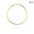 14K Yellow Gold 1x30mm Endless Hoops
