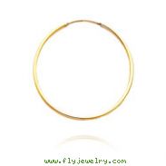 14K Yellow Gold 1x30mm Endless Hoops