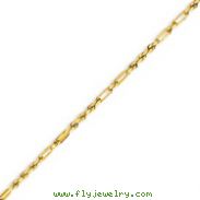 14K Yellow Gold 2.25mm Milano Rope Chain