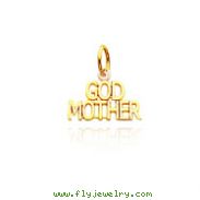 14K Yellow Gold "Godmother" Charm