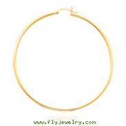 14K Yellow Gold 2x60mm Classic Hoops